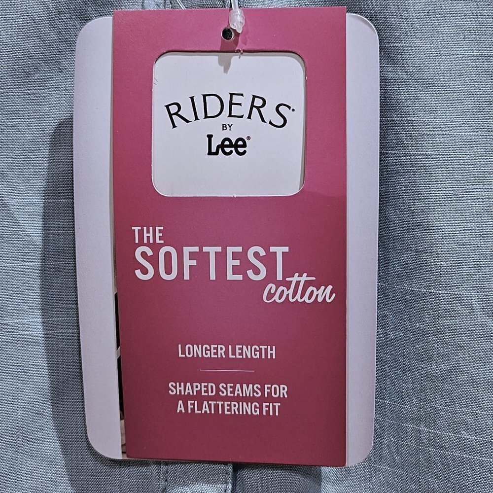 NWT Riders by Lee Turquoise Long Sleeve V-Neck Tunic - XXL - Picture 4 of 10